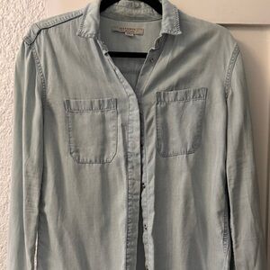 AllSaints Blue button down